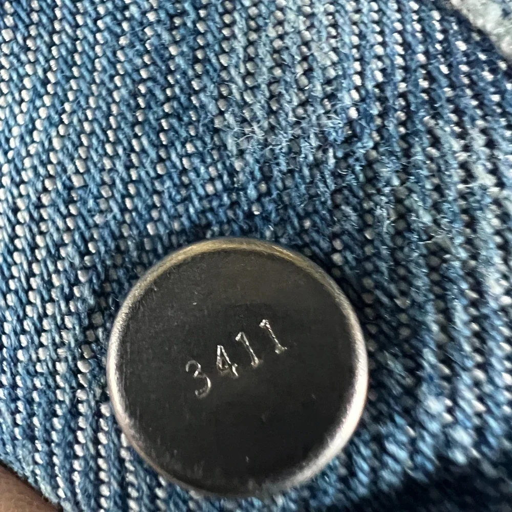 Levi's 511 Skinny Jeans Mens‎ 31x29 Whiskered Blue Denim Cotton Slim Distressed